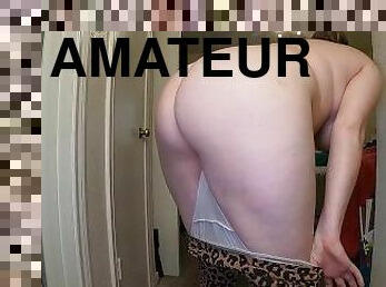 amateur, anal, milf, doigtage, solo, elle-se-déshabille