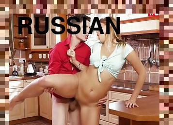 Julia Red In Sexy Russian Teen Abroad Sex With Bff