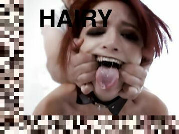 Hot Goth Hairy Pussy Chick Fucking Hard