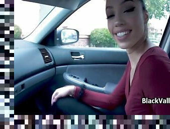 Ebony Teen Cutie Fucks Stranger For Free Ride 6 Min