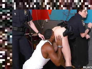 Making Black Suspect Eat Her White Pussy 6 Min