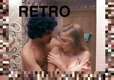 peluda, cona-pussy, brinquedo, vintage, clássico, retro, dedos, jovem18, loira, dildo