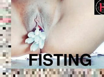 fisting, masturbation, écolière, amateur, jouet, indien, doigtage, solo