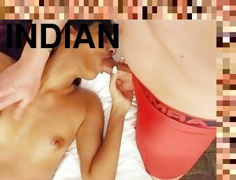 Oily Ass - Indian Spinner Get Massage And Suck A Huge White Cock