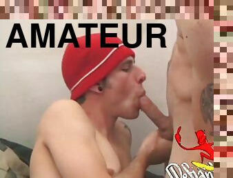 masturbation, amateur, ejaculation-sur-le-corps, hardcore, gay, secousses, chevauchement, sucer