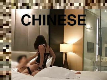 Chinese college girl has multiple orgasms and sucks cock