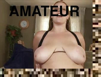 gros-nichons, amateur, hardcore, joufflue, mignonne, seins