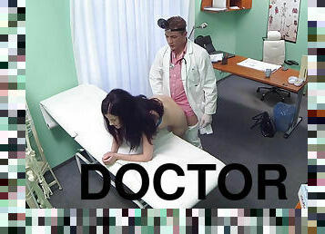 enfermeira, escritório, amador, chupanços, doutor, punheta, câmara, vigia, fantasia, hospital