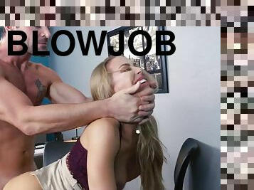 Nicole Aniston gets a new job and fucks co-worker on the first day