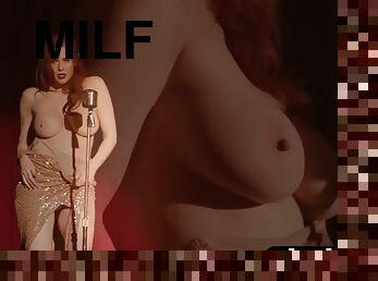 Stunning redhead MILF revealed amazing big tits and perfect naked body Maitland Ward