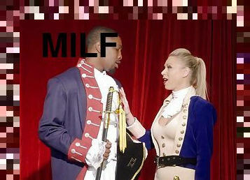 MILF Katie Morgan and black stud Isiah Maxwell playing Hamilfton