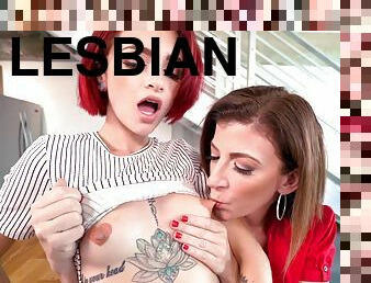 Jaw-Dropping Old+Young Lesbian Tits-Sucking From Dyked