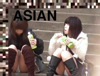 asiatique, vieux, en-plein-air, public, ados, japonais, cam, voyeur, jupe-en-l’air, 18ans