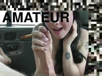 public, amateur, hardcore, ejaculation-interne, voiture, point-de-vue, ejaculation, fétiche