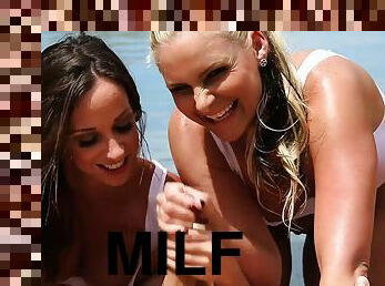 Beautiful Bikini Asses of hot MILF Jada Stevens & Phoenix Marie
