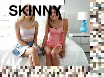 skinny, babes, lesbisk, første-gang, ung-18, dildo, petite, erfaren