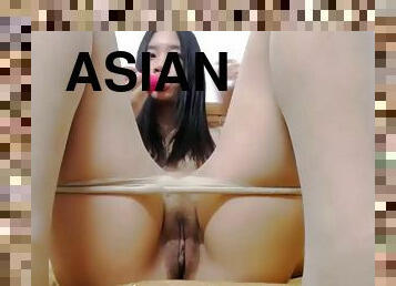 Flirtatious Teenage Asian Babe Testing Out Her Butt - Webcams