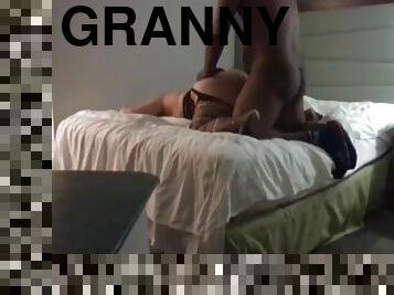 Bbw white granny doggy style