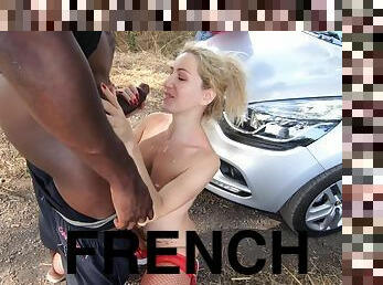 French Mature Hotwife Banged By 3 Big Black Penis Out