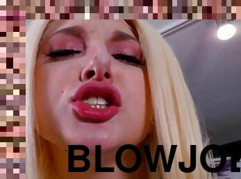 Skylar Vox hot blonde babe POV blowjob