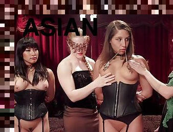 asiatique, orgie, fête, ados, hardcore, bdsm, sexe-de-groupe, esclave, fétiche, bâillonnement