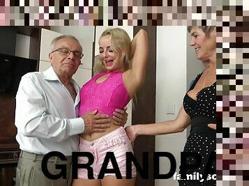 Grandpa Gets 18 Years Old Gift - old and teen porn