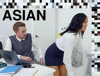 asiatisk, hundestilling, fisse-pussy, student, skønheder, pikslikkeri, hardcore, deepthroat, fingering, thailænder