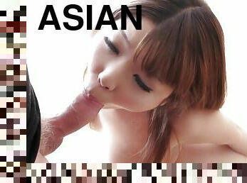 pov asian blowjob -  facial