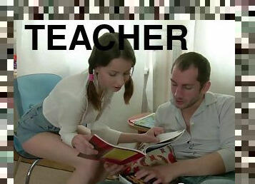 Stunning teenage gets penetrated by her teacher