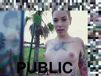 Be My Topless Tattooed Cover Girl 1 - Public Agent