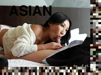 Asian glamour MILF sensual sex scene
