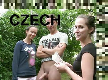 Gorgeous czech teen and her BF meet swingers