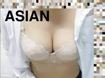 asiatique, cul, gros-nichons, masturbation, orgasme, mature, maman, thaï, collège, naturel