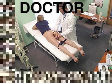 Innocent Blond Gets The Doctors Massage