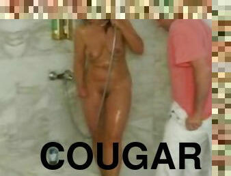 Lustful cougar heart-stopping adult clip