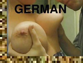 German natural boobs in the kitchen - amateur anal