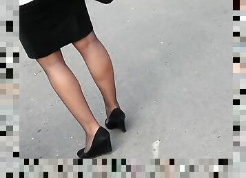 collants, cam, voyeur, bas, tchèque, jambes