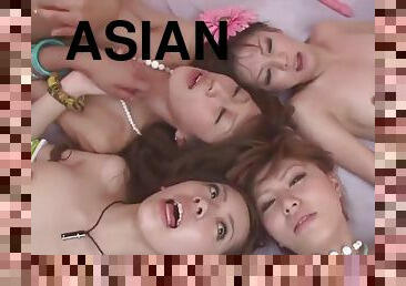 ázsiai, orgia, tinilány, gruppenszex, őrült, vörös