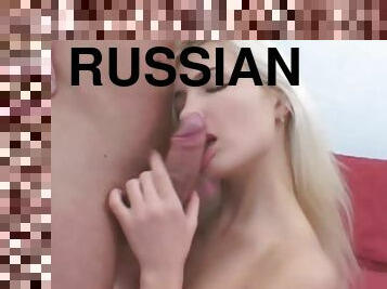 First anal sex for 18 year old hot Russian teen blonde girl