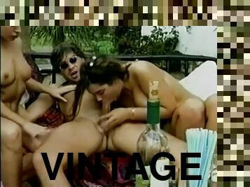 Vintage euro group sex - Big natural tits on Italian villa