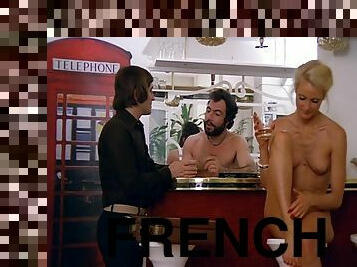 poilue, fellation, ejaculation-sur-le-corps, vintage, classique, française, sexe-de-groupe