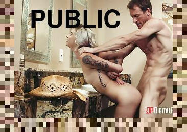 public, toilette, tatouage