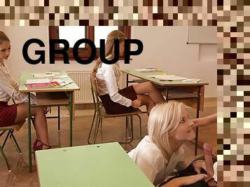 Filthy Group Sex In The Classroom