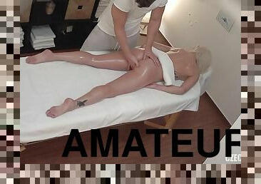 amatör, massage, spion, blond, fantastisk