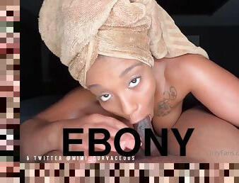 Ebony Phat Ass - Big black tits mom in homemade POV