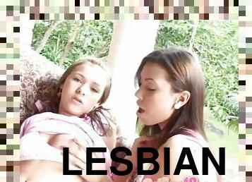 Selina licks lesbian teen pussy