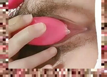 masturbation, chatte-pussy, jouet, solo, gros-plan