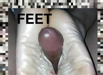 Trina 56 years old... Footjob for the first time
