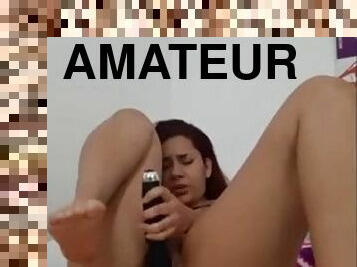 Beautiful Latina anal squirt