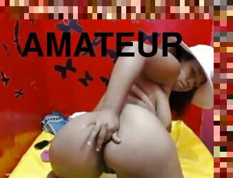 masturbation, amateur, ébène, milf, jouet, latina, maman, black, joufflue, pieds